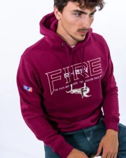 Rhein Fire Mission Hoodie 9 Rhein Fire Mission Hoodie -Sports football Burgundy Hoodie Mission RHF 4 min