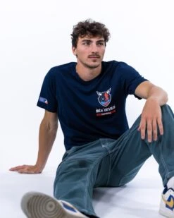 Hamburg Sea Devils Essential T-Shirt -Sports football Essential HSD Navy T Shirt 3 min