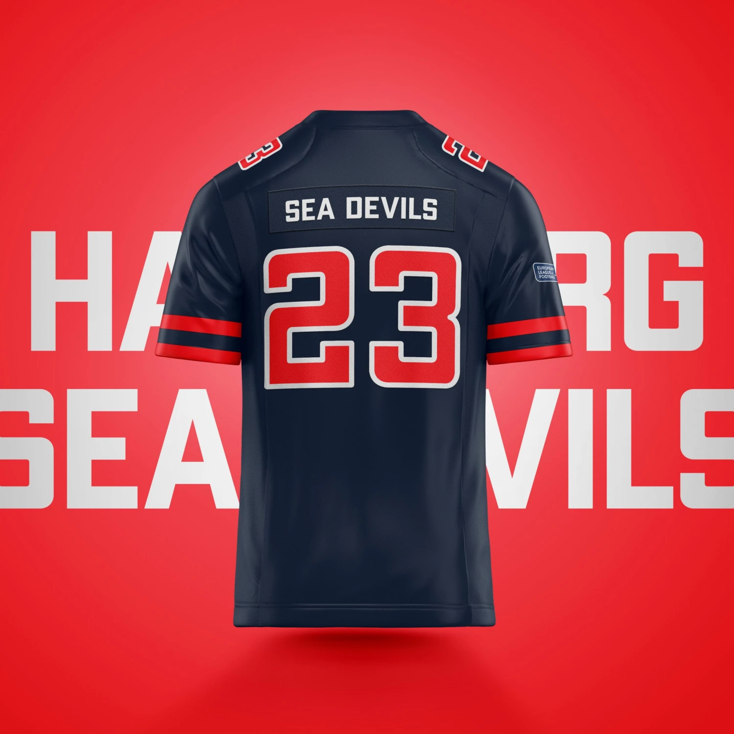 Hamburg Sea Devils Authentic Game Jersey 4 Hamburg Sea Devils Authentic Game Jersey - Image 2