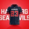 Hamburg Sea Devils Authentic Game Jersey -Sports football HSD JERSEY FRONT min