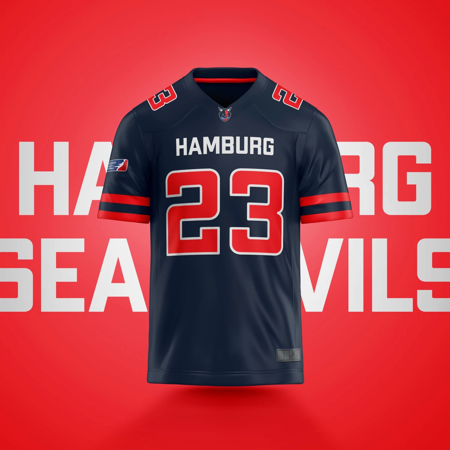 Hamburg Sea Devils Authentic Game Jersey 3 Hamburg Sea Devils Authentic Game Jersey