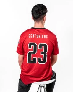 Cologne Centurions Fan Jersey -Sports football Merchandise 2023 BackCropped CCE Jersey Kaan Men Red SizeL