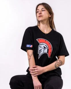 Cologne Centurions Iconic T-Shirt 8 Cologne Centurions Iconic T-Shirt -Sports football Merchandise 2023 Black CCE Cropped Logo Sarah SizeM T Shirt Women
