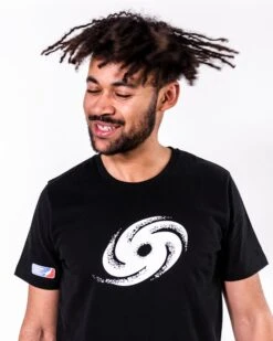 Frankfurt Galaxy Iconic T-Shirt -Sports football Merchandise 2023 Black Cropped FGY Logo Men SizeM T Shirt Yannik