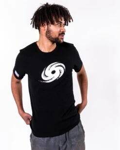 Frankfurt Galaxy Iconic T-Shirt -Sports football Merchandise 2023 Black Cropped FGY Logo Men SizeM T Shirt Yannik 3