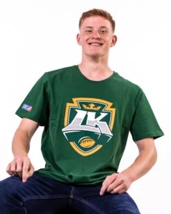 Leipzig Kings Iconic T-Shirt -Sports football Merchandise 2023 FullBody Green LKG Logo Marcel Men T Shirt